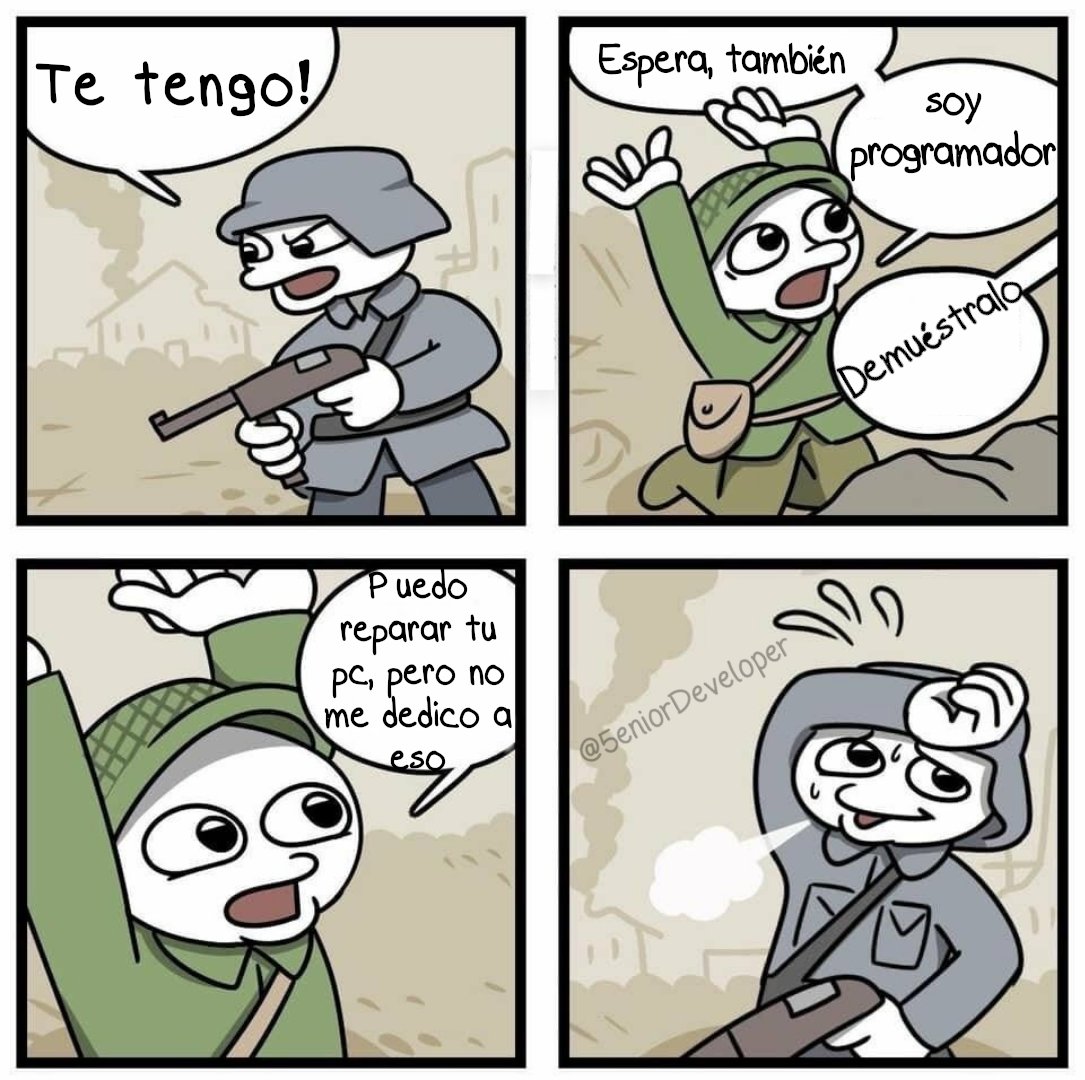 5eniorDeveloper's tweet photo. Dime que eres programador sin decirme que eres programador https://t.co/wNIY0x5Hm9