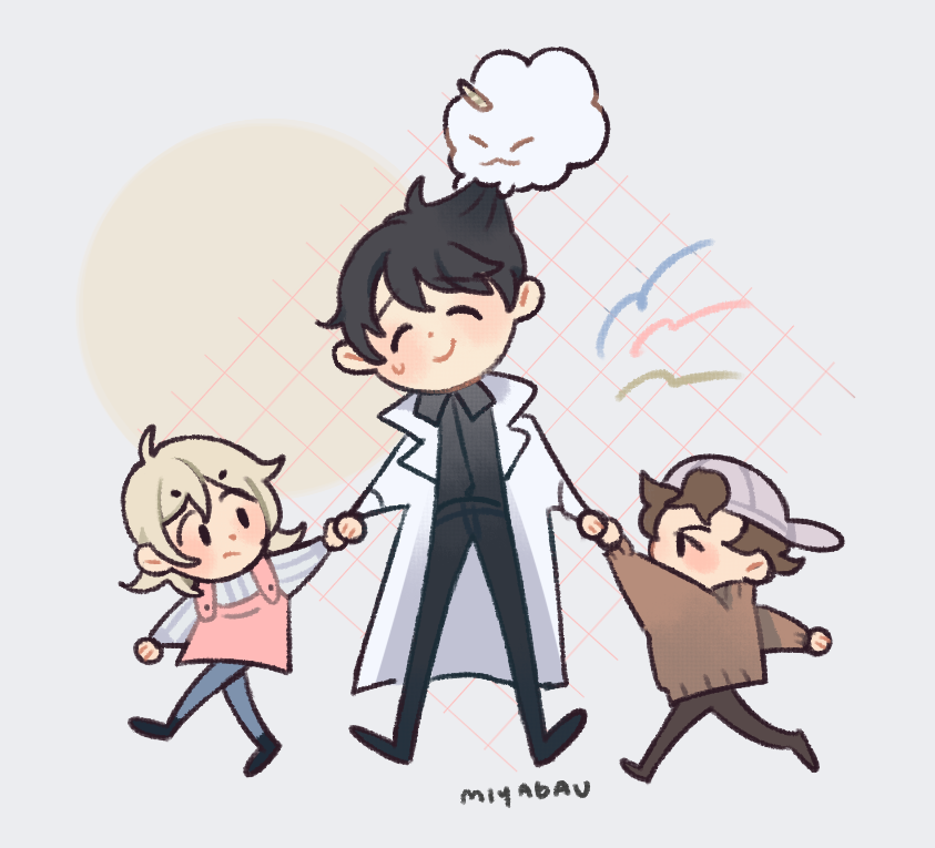 miyabau's tweet photo. [art/orv] kdj and his kids :) https://t.co/2WNS6Nr57f