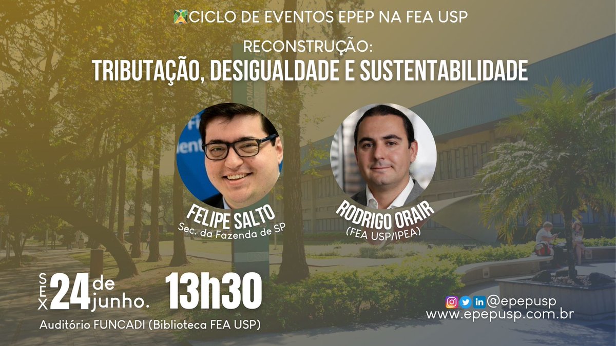 FEAUSPcomunica's tweet photo. Evento da EPEP nos dias 23 e 24 de junho, no Auditório Funcadi, na Biblioteca da FEA. Imperdível.
#epepusp #eventosfeausp #feausp
@EconomiaUsp
@epepusp https://t.co/xC0csLuEkJ