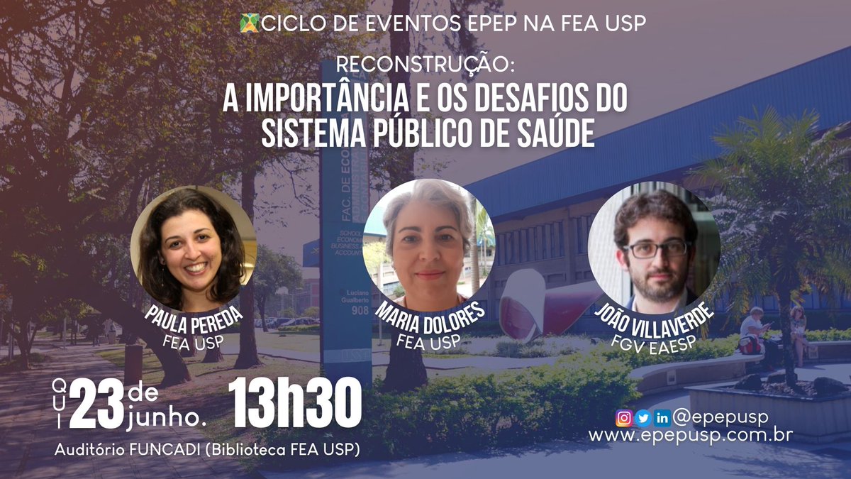 FEAUSPcomunica's tweet photo. Evento da EPEP nos dias 23 e 24 de junho, no Auditório Funcadi, na Biblioteca da FEA. Imperdível.
#epepusp #eventosfeausp #feausp
@EconomiaUsp
@epepusp https://t.co/xC0csLuEkJ