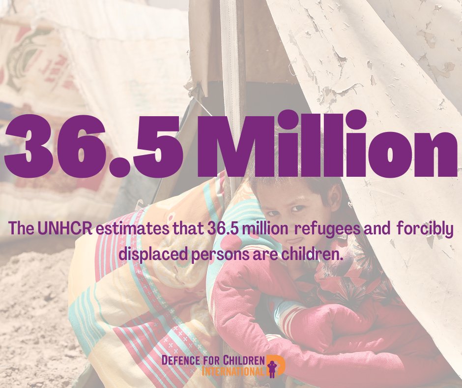 On this #WorldRefugeeDay, Defence for Children International stands #WithRefugees — especially the 36.5 million forcibly displaced children around the world. 

No matter where they are from, every child has a right to safety, education, and protection.
