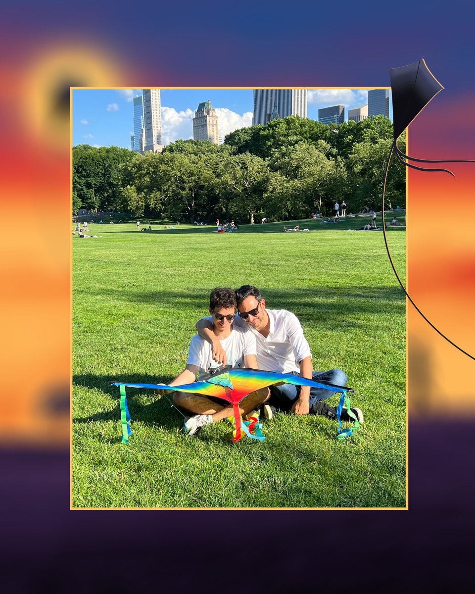 Part of our rehearsal on Friday involved heading to Central Park to fly kites since many of us hadn’t flown one since we were kids. More pictures from the day are coming, but here’s a nice moment being shared between Amir and Eric, who play best friends Amir and Hassan.🪁