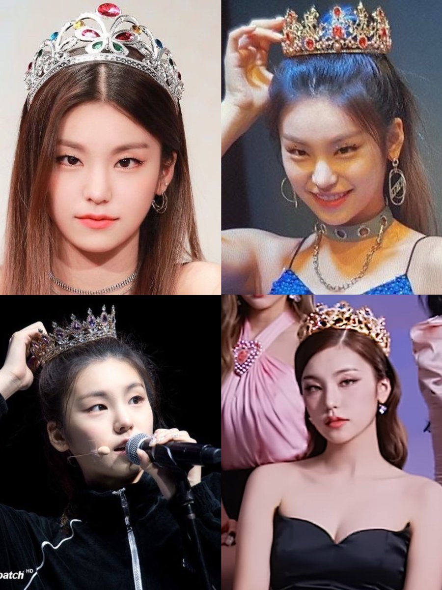 yeji wearing crowns