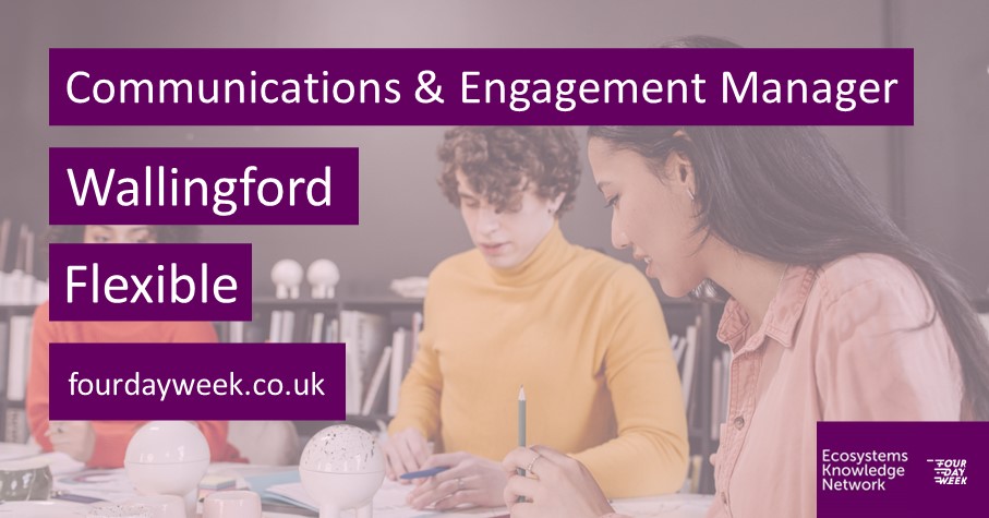 Four_day_week's tweet photo. Are you self-motivated & well-organised?✔️
Have experience in managing social media accounts?✔️
Experienced in developing a #communications plan?✔️
@EcosystemsNet need a Communications & Engagement #Manager
Apply here: https://t.co/nToaTAuAFj
#commsjobs #Oxfordshire #commsmanager https://t.co/AbdR76QDoO