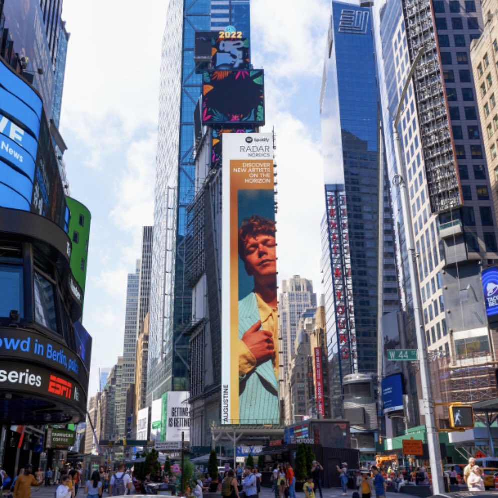 This happened the other day! Watching over you on Times Square. Thank you <a href="/Spotify/">Spotify</a> 💙