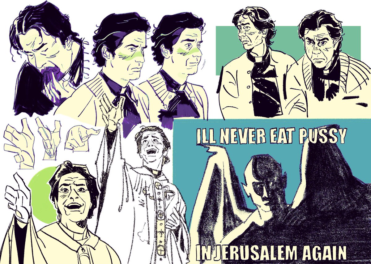 puyogho's tweet image. more midnight mass doodles cause I’m being sucked dry by this series 🫀‼️