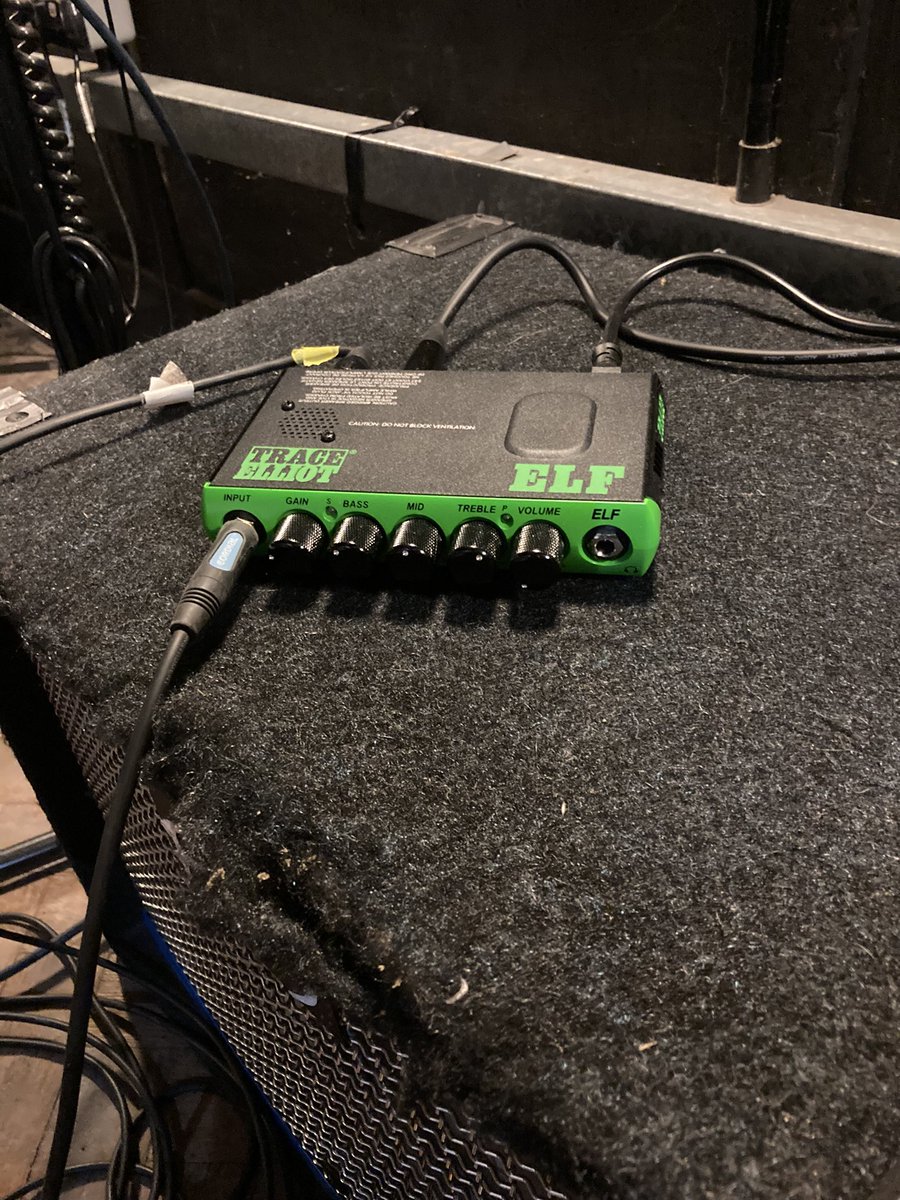 Who shrunk my amp?! ELF out for the first time, cab to shrink next! Cracking sound and unbelievably tiny! #traceelliot