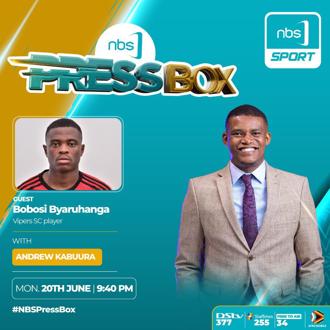 OliviaZiwa's tweet photo. The latest in the world of football transfers,including the status of @VipersSC midfielder Bobosi Byaruhanga at the club,takes centre stage tonight's #NBSPressBox edition on @NBSportUg NBSportUg starting at 9:40 PM.Tune in and be part of the #ChampioningUgandanSport conversation https://t.co/QBfBg5Nti5