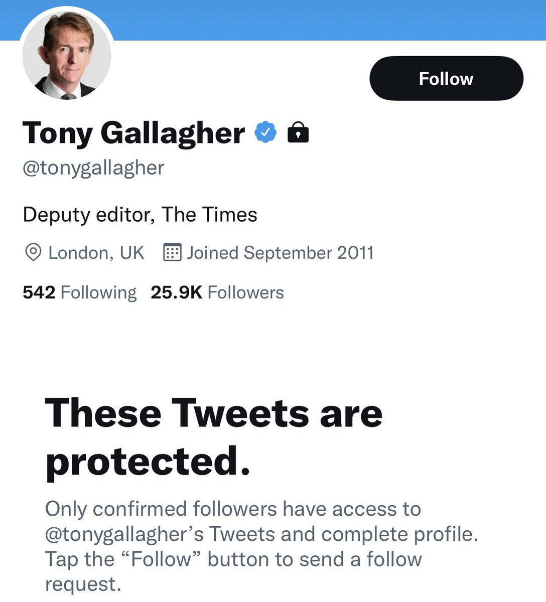 As former editor of The Telegraph & The Sun & the current deputy editor of The Times (who reportedly pulled the Carrie Johnson story) it’s always been hilarious that Boris Johnson’s jogging partner, @tonygallagher, is absolutely terrified of the general public…