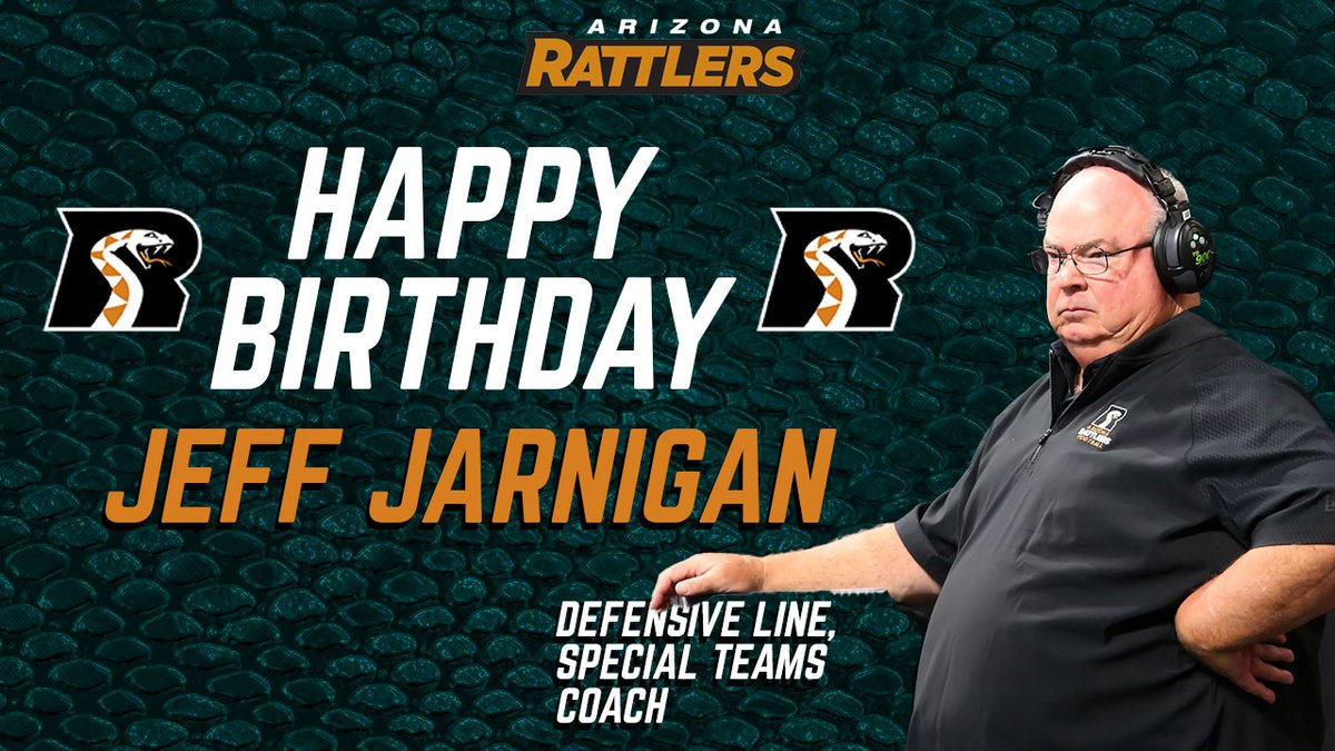 Happy Birthday to our Defensive Line/Special Teams Coach, Jeff Jarnigan!🐍🎂