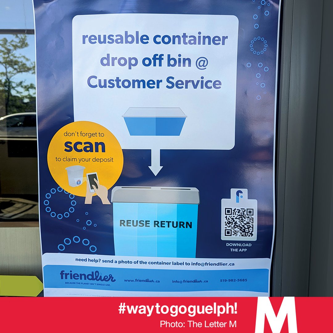 The Letter M (@theletterm) on Twitter photo #waytogoguelph! Way to go <a href="/be_friendlier/">Friendlier</a>! 👏 The reusable container company is expanding into Zehrs stores. #TeamTLM feels so rewarded to work with @OurFoodFuture who helped refine Friendlier's business model. Exciting to see #Guelph companies lead the #CircularEconomy charge! #waytogoguelph! Way to go <a href="/be_friendlier/">Friendlier</a>! 👏 The reusable container company is expanding into Zehrs stores. #TeamTLM feels so rewarded to work with @OurFoodFuture who helped refine Friendlier's business model. Exciting to see #Guelph companies lead the #CircularEconomy charge!