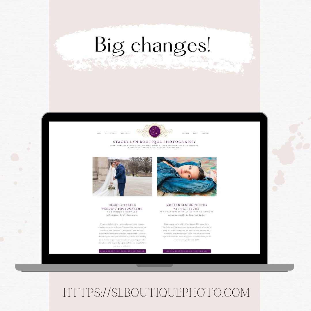 New look! New website! Check it out at slboutiquephoto.com!