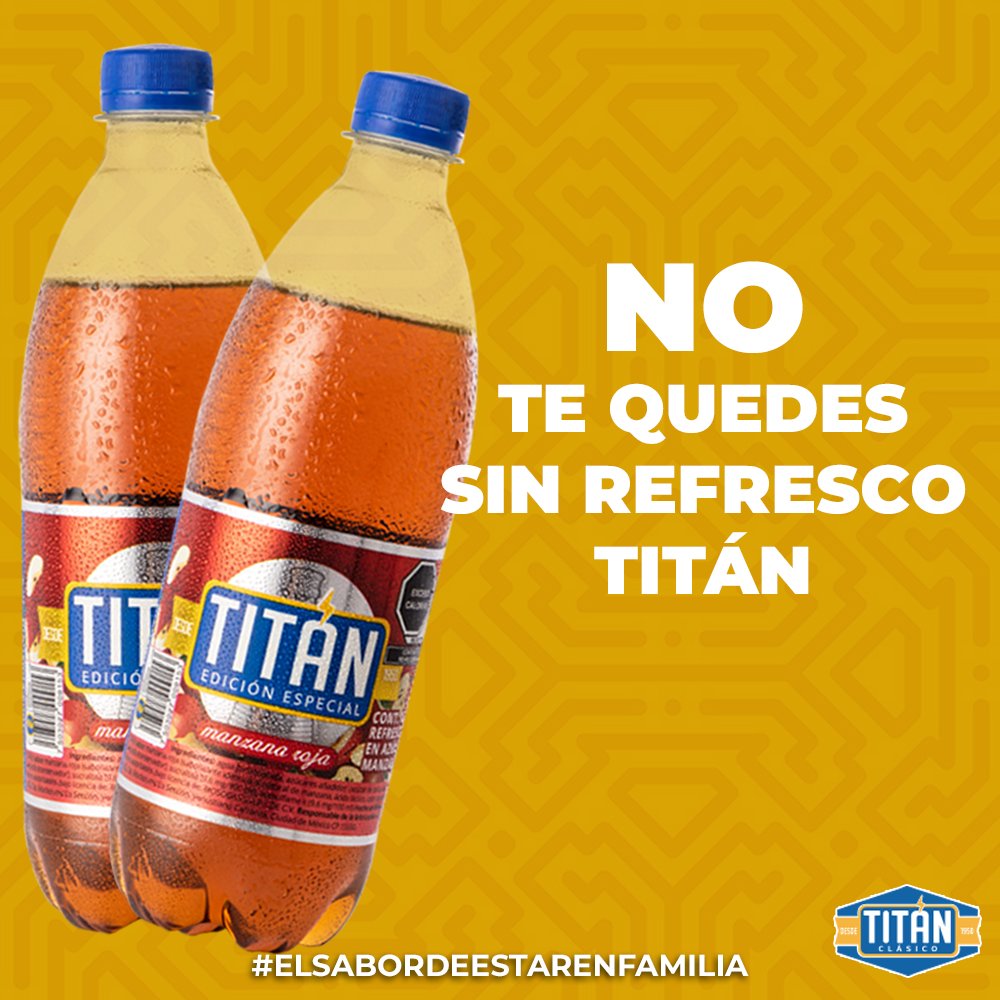 RefrescoTitanmx's tweet image. En una tarde tan especial como la de hoy, ve a la tiendita por tu #RefrescoTitán. 🥤 😎🍹

#SaludPorLosBuenosTiempos