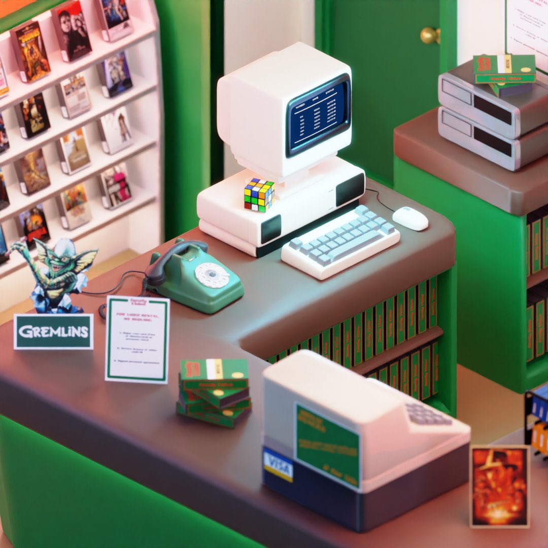 CyberQues's tweet photo. @aweyenberg So slick! I had a go at the video store the other week! https://t.co/OtsiTiRyUo