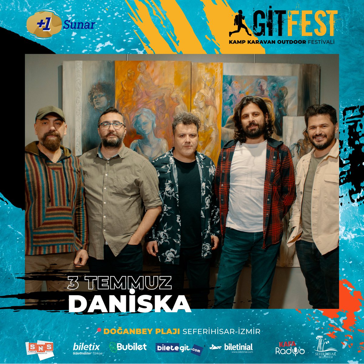 Daniska 3 Temmuz'da GitFest Sahnesi'nde. Biletler biletegit.com Bubilet ve Biletix'te. @DaniskaOfficial Medya Sponsoru: @kafaradyo Fotoğrafçılık Sponsoru: @fujifilmtr @shisarbel #artıbir #hadigidelim #daniska #kampciyiz #kampyeri #kampturkiye #karavan #izmir