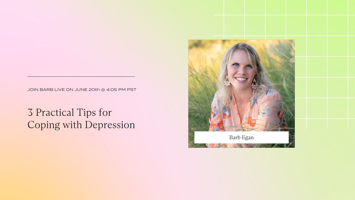 switchresearch_'s tweet photo. Join us today at 4:05pm PST to discuss 3 Practical Tips for Coping with Depression >> https://t.co/2sHrlzBfvI #livetherapy #therapy #mentalhealth #mentalhealthawarness #MentalHealthMatters https://t.co/zLOG5mOTnw