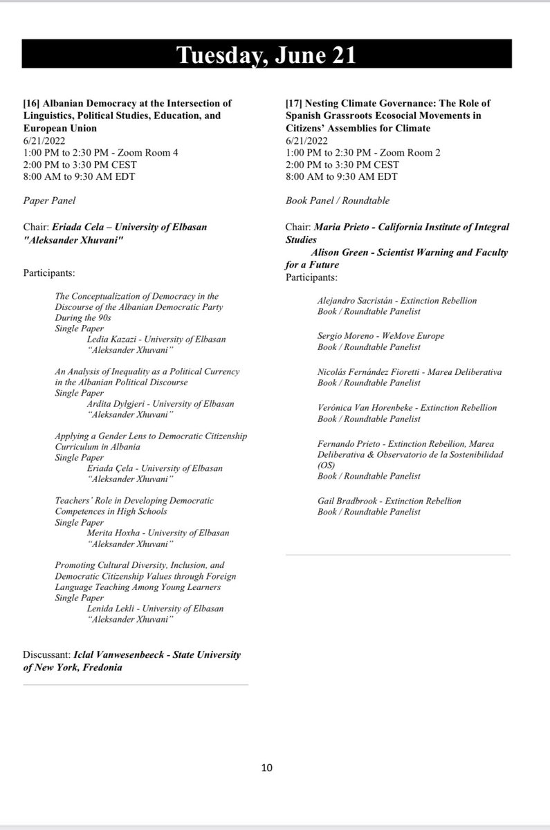 #CESconf  Looking forward to our panel.