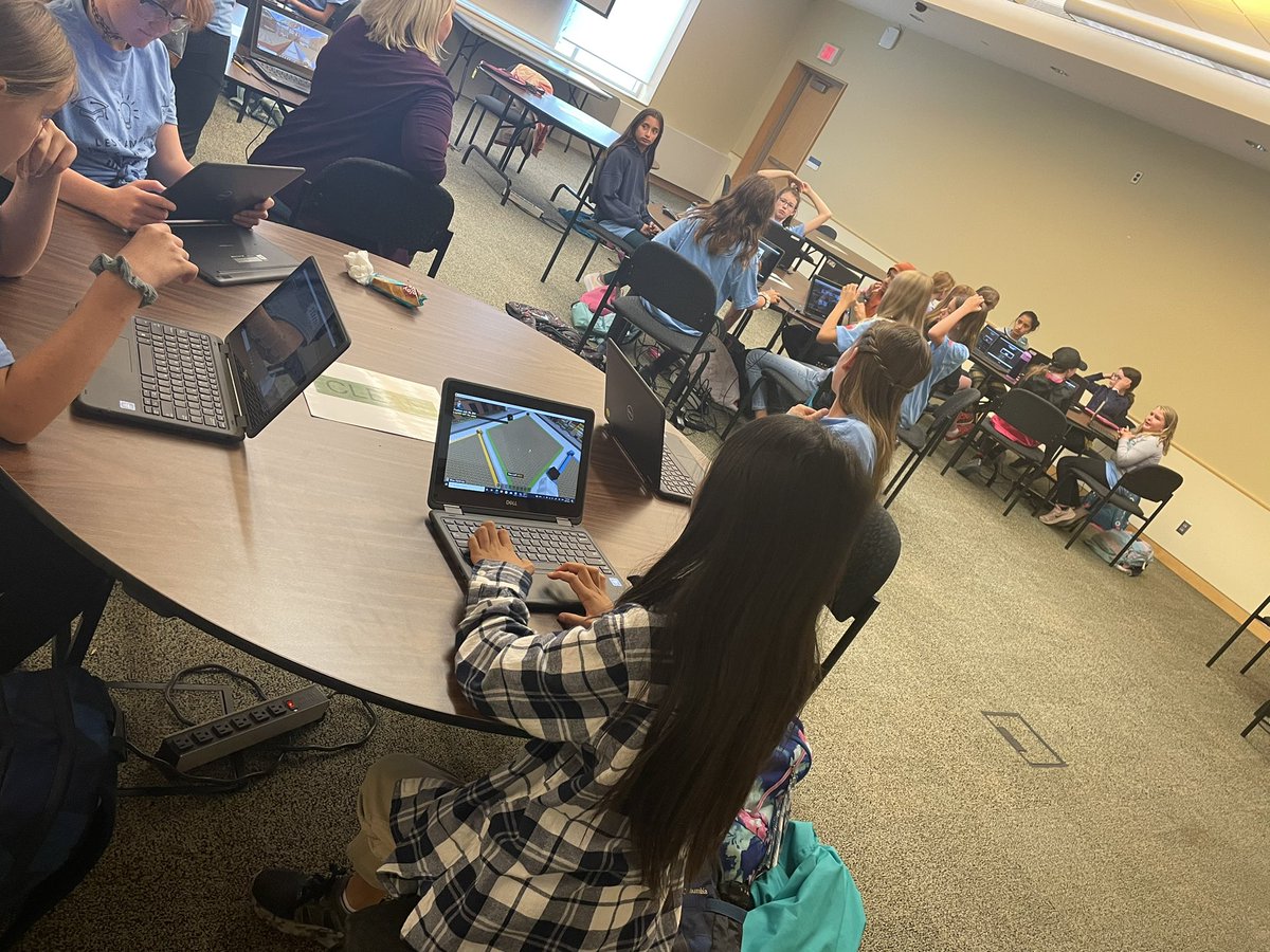 It was SO nice to see an incredible group of young ladies spend the day at the board office today taking part in “Girls Who Game.” Thank you Nine 4 Nature (MAC)and the Spice Girls (EMP) for showing us the critical thinking and collaboration that goes into gaming! <a href="/BluewaterDSB/">Bluewater DSB</a>