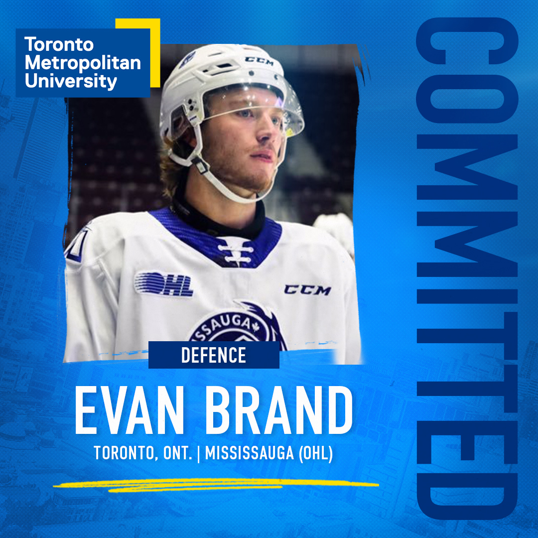 M🏒 | Join us in welcoming Evan Brand, @ramsmhockey's sixth recruit for next season!

The defenceman finished his OHL career with <a href="/OHLSteelheads/">Brampton Steelheads</a> this season, following three years with <a href="/KingstonFronts/">Kingston Frontenacs</a>.