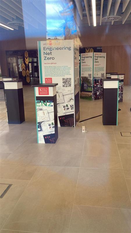 Preparing for #EPSRC_ENZ  Engineering Net Zero Showcase!  Learn more about <a href="/KingsNMES/">KCL Natural, Mathematical & Engineering Sciences</a> new Net Zero Centre activities!🌱 <a href="/FranRestuccia/">Francesco Restuccia</a> @Grazia_Tod <a href="/kcl_engineering/">KCL Engineering</a>