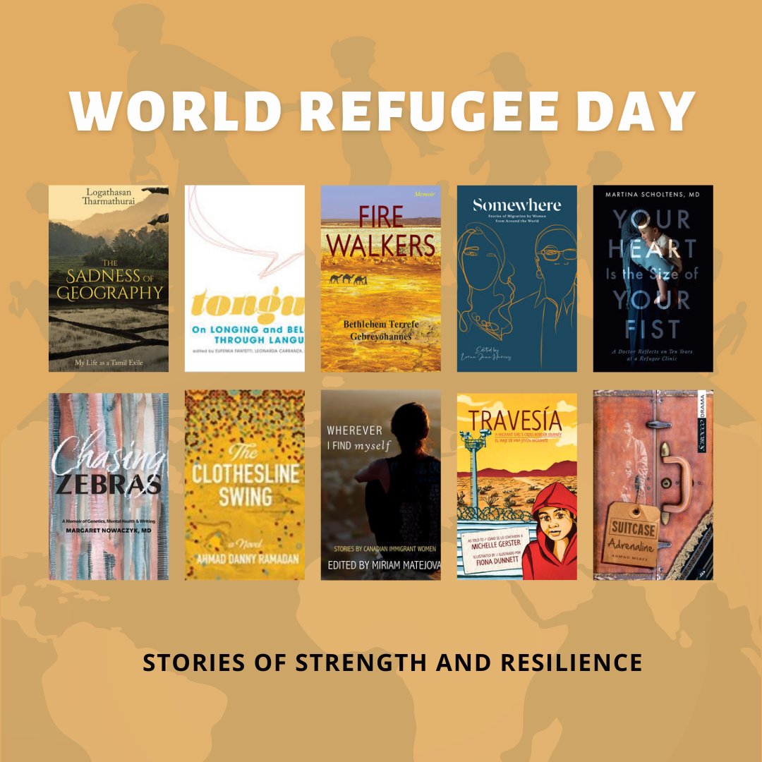 Everyone has the right to seek safety. In honour of #WorldRefugeeDay , we are sharing a selection of #books from these #authors, about their stories of strength and resilience: alllitup.ca/Lists/Books-fo… #WorldRefugeeDay2022 #Refugees #Read
