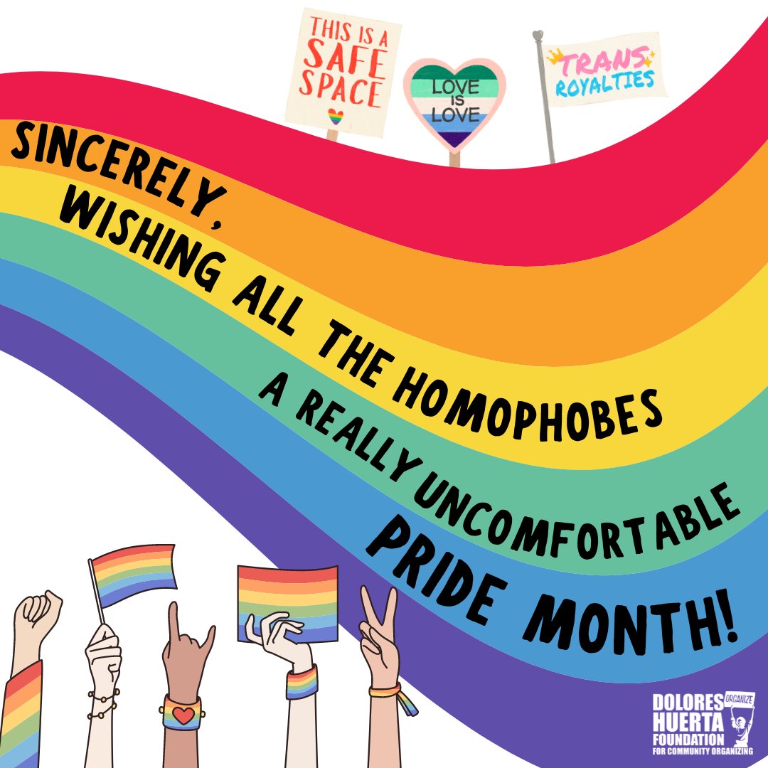 We sincerely wish all homophobes a really uncomfortable #PrideMonth!😘 #NotAPhase