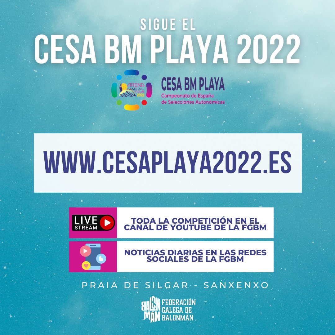 fgabalonman's tweet photo. O CESA de bm praia de Sanxenxo está á volta da esquina! Recordade que podedes consultar toda a información na web https://t.co/SXOK7GDpjb e que estaremos activos nas redes sociais, informando de todo o que suceda en Silgar! Incluso con conexións en directo! Vémonos na praia! https://t.co/S8iFlCpjoc