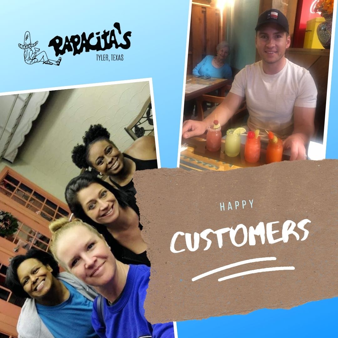 PapacitasTyler's tweet photo. Nothing better than happy customers! #patiodining #eatmoretacos  #enchiladawednesday #tacotuesday #cateringtyler #papacitas #tylertx #homemadetexmex #etxmex https://t.co/T0PxwCuisX