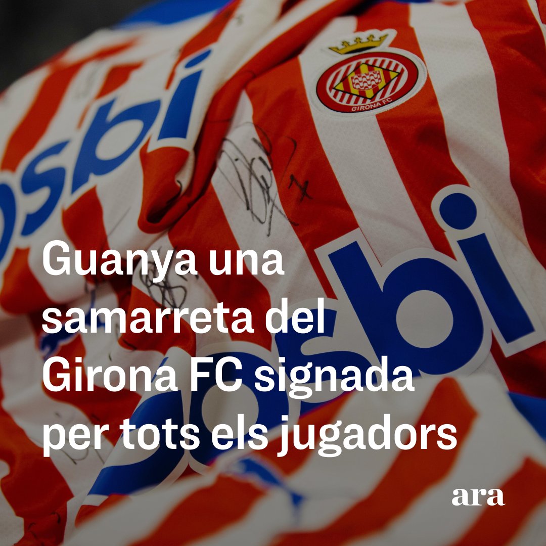 diariARA's tweet photo. Enhorabona, @GironaFC !!! Sou històrics! 😍

Per celebrar-ho, des del @diariARA sortegem una samarreta firmada per tot l'equip! 

Com pots optar-hi? 🤔

➡️Segueix-nos al perfil de Twitter
➡️Fes retuit d'aquesta publicació  

Aquest dimecres, 22 de juny, direm qui l'ha guanyat https://t.co/jEihycOvv8