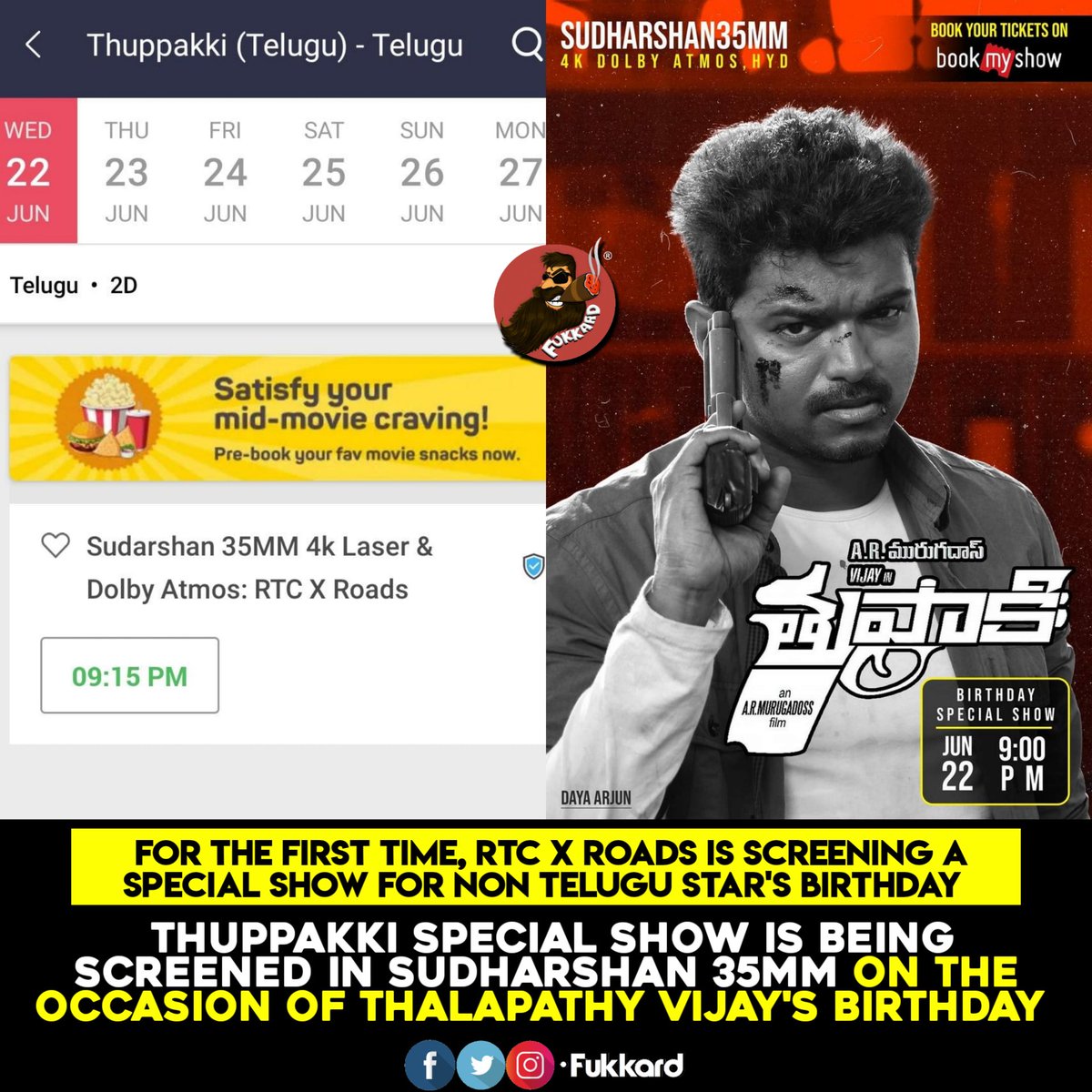 Fukkard's tweet photo. #Thalapathy Mass 💥💥 #Thalapathy66 @actorvijay https://t.co/xyyX9P35Gp