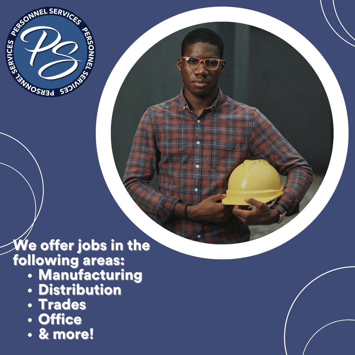 PSStaffing's tweet photo. We offer jobs in manufacturing, distribution, trades, &amp; more! Please browse our website for the multiple opportunities we have waiting for you.

https://t.co/HP3OZXJfV0 https://t.co/8vyyxQR13E