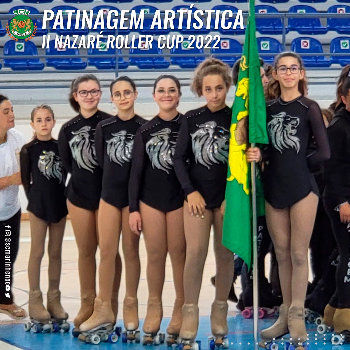 scmarinhense's tweet photo. Patinagem Artística 2022
Parabéns às nossas Leoas da Embra que participaram neste fim-de-semana no II Nazaré Roller Cup 2022, organizado pelo Patinamar.
Sempre Juntos
Sempre Leões da Embra
#SCMarinhense #SCMPatinagemArtística https://t.co/EbapUv1r0e