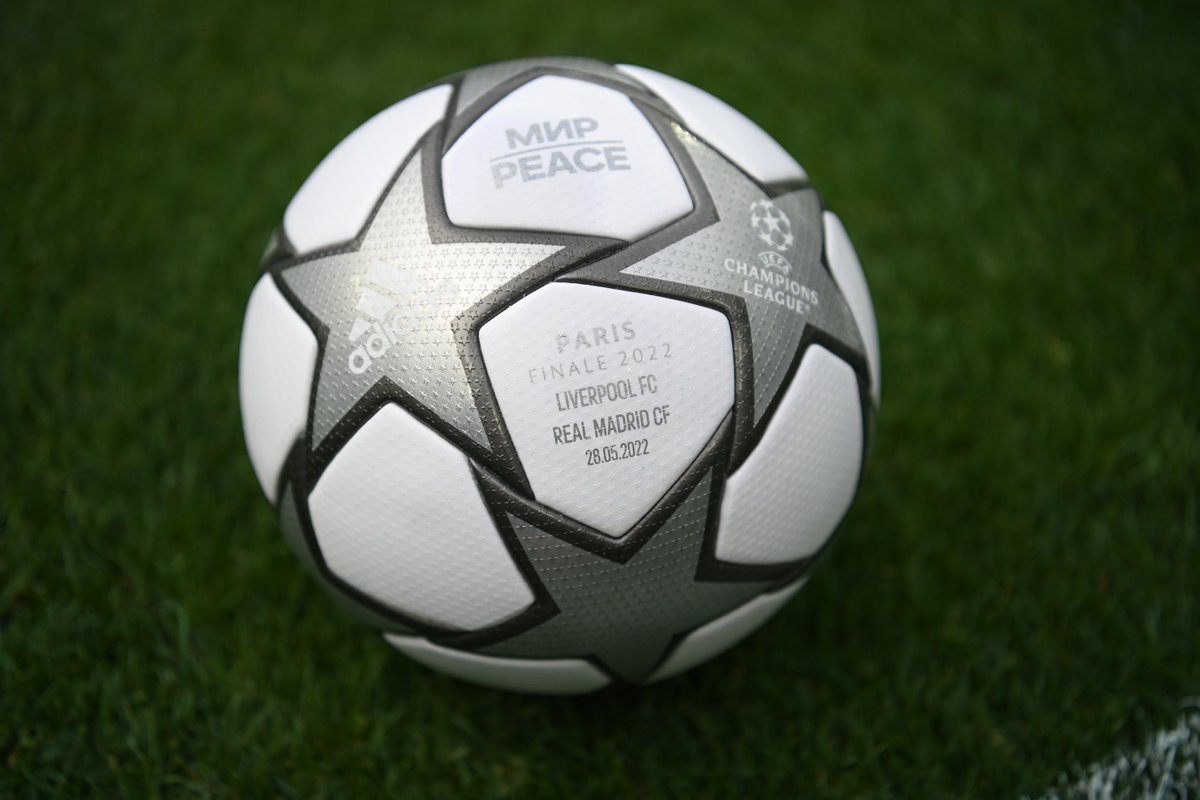 The 21/22 UEFA Champions League final ball sold today for £24,000 to benefit a refugee charity ⚽️❤️
