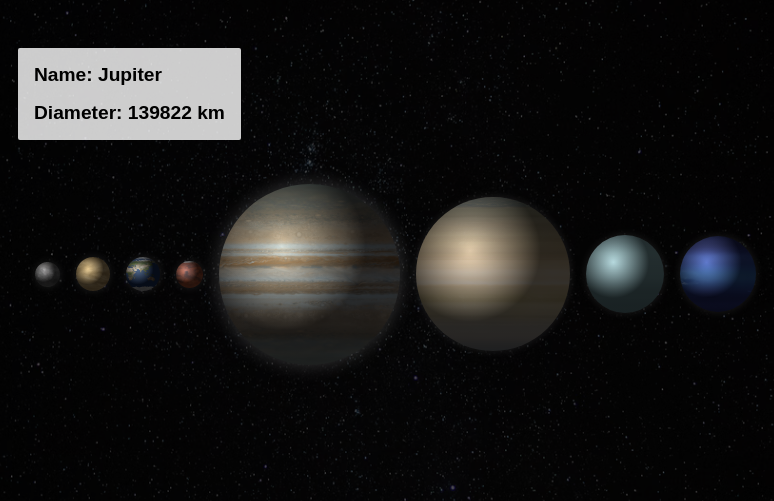 devgabriel_'s tweet photo. #ScrimbaChallengeWeek
Day 1, Render the Planets

Had fun doing this one in OOP!
https://t.co/uFjfT18pJp https://t.co/2RxUKmWrEi