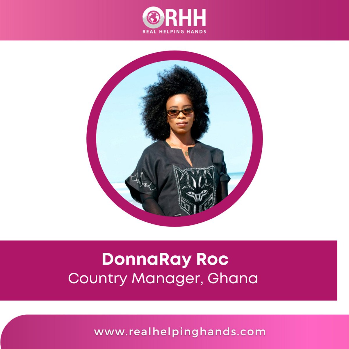 RHelpingHands's tweet photo. Real Helping Hands proudly welcomes the new country manager of Ghana, DonnaRay Roc!

Your presence in the company brings joy into our hearts. We wish you all the best as you take on this new role in our growing team. Welcome aboard!

#rhh #realhelpinghands #RHHCares #fundraising https://t.co/MFDEDGkzte
