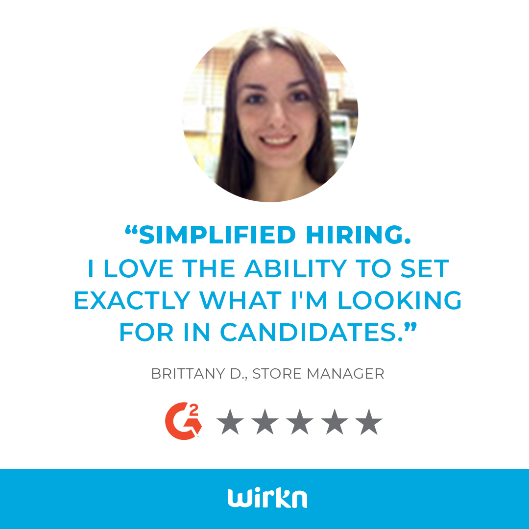 "The ease of being able to have people apply and be able to respond on my own time is priceless. I was able to get my work down and not worry about fielding phone calls etc"

Read more of our ☆☆☆☆☆ G2 reviews here: g2.com/products/wirkn…
