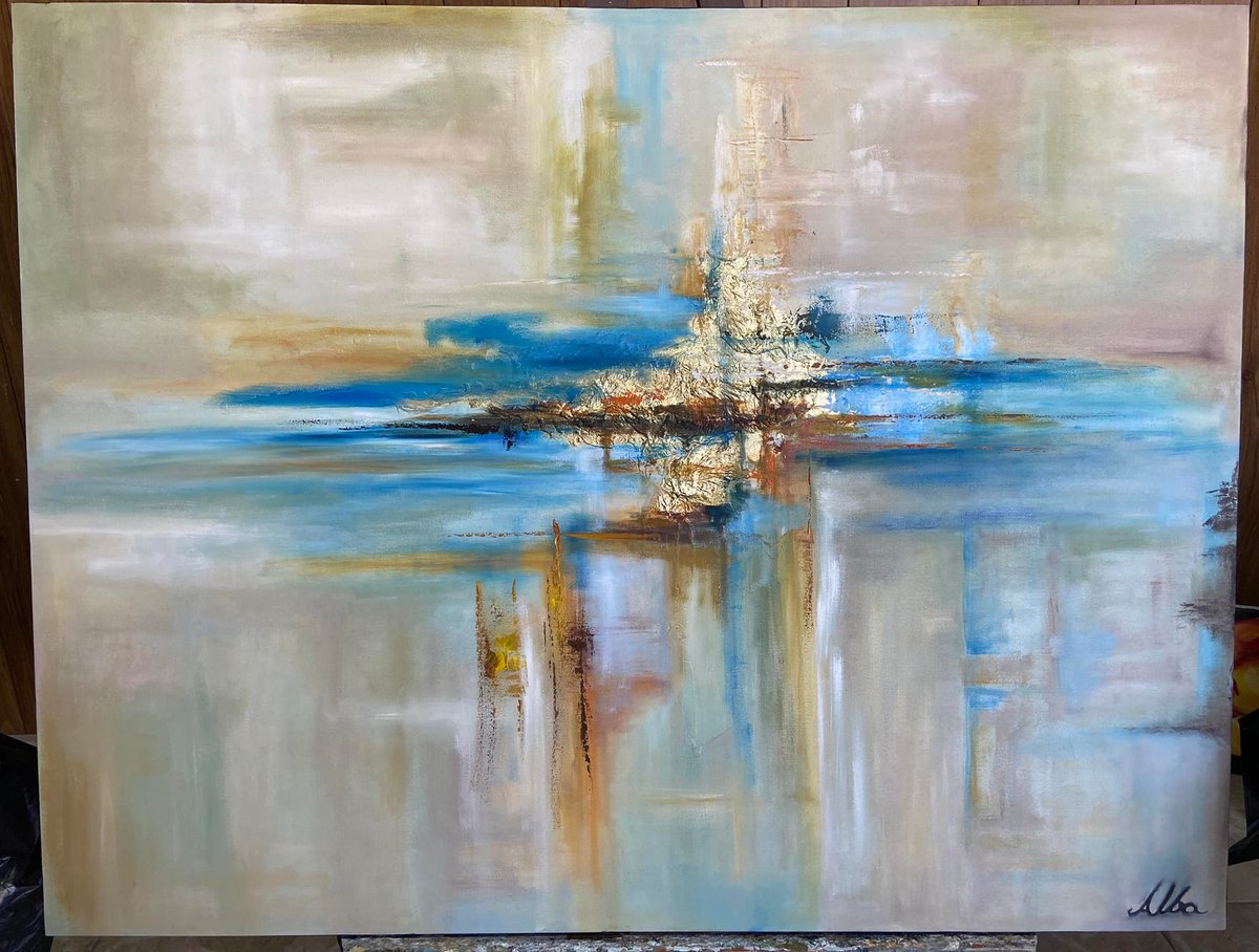 ElAlce17's tweet photo. "Reflejo”
1mx1.30m
óleo, hoja de oro

#oleo #hojadeoro #gesso #azul #abstracto https://t.co/KdC37s9B6e