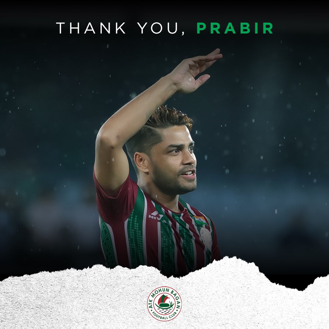 mohunbagansg's tweet photo. Thank you, Prabir Das and all the best for your journey ahead! 💚♥️

#ATKMohunBagan #JoyMohunBagan #AmraSobujMaroon https://t.co/gkcLCgVVGp