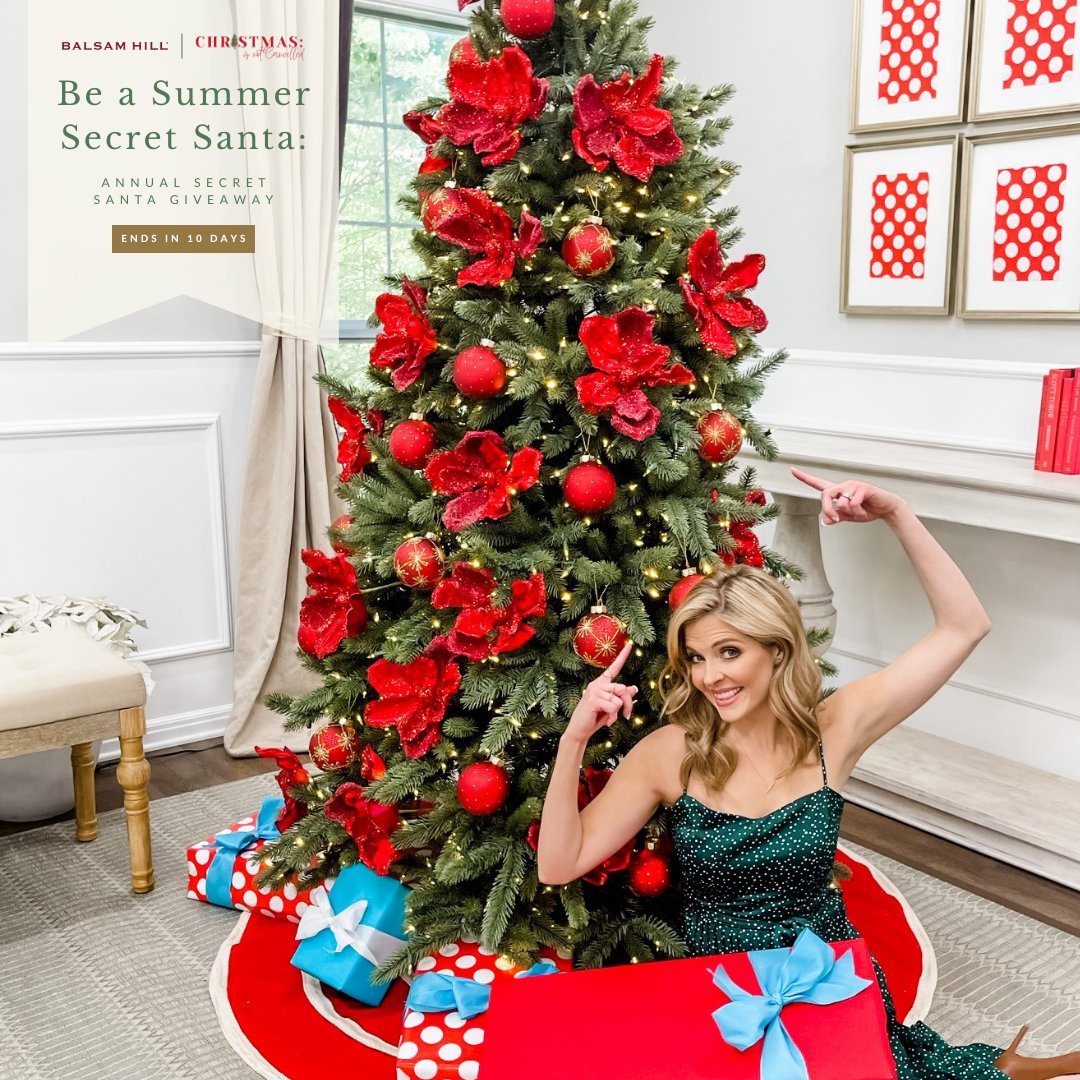 balsamhill's tweet image. Nominate someone special to win a Balsam Hill tree – and win one for yourself, too when you join our giveaway. ⁠

For bonus entries, you can also visit the sign-up page for Camp Christmas in July with Christmas Is Not Cancelled.⁠ 

Join now: bit.ly/3y4C0Ty