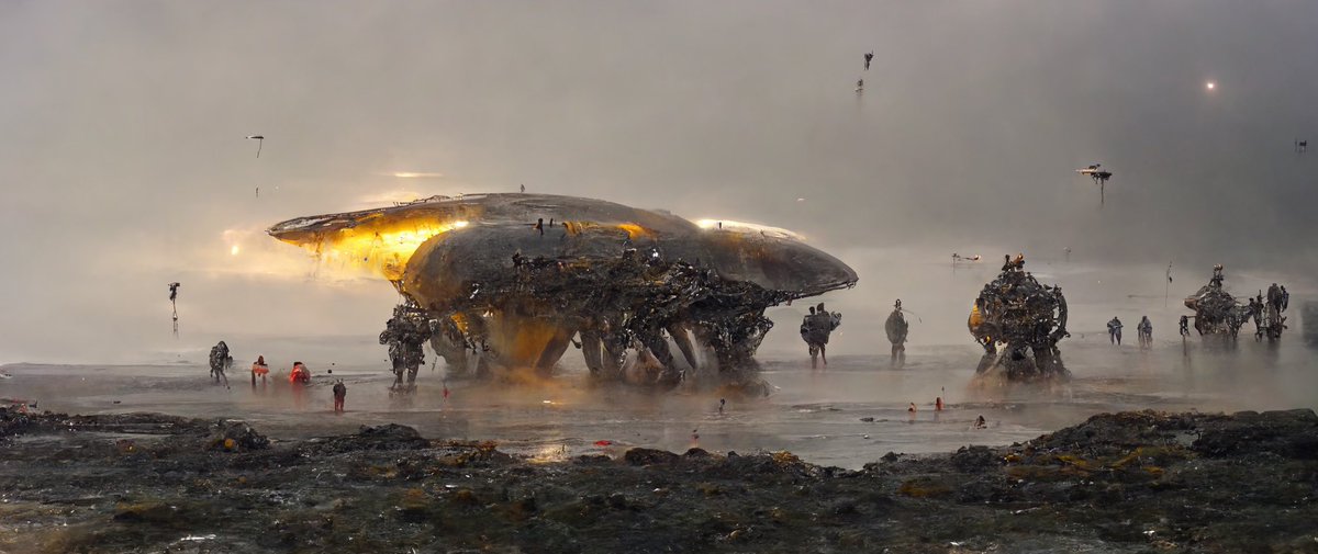 Remains of Alien spaceship #midjourney #AiArtwork #AI