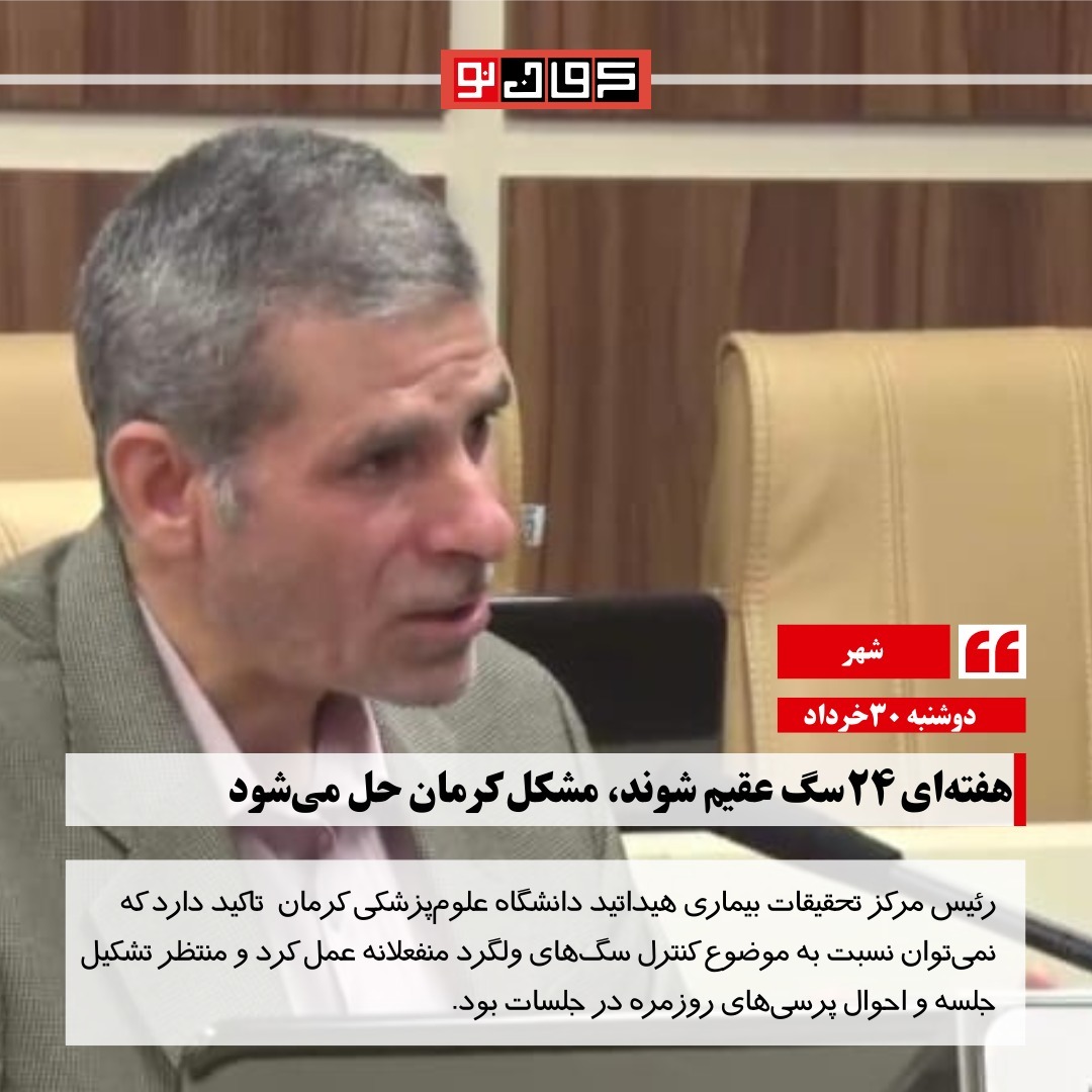 kermane_no's tweet photo. 🔹به گفته مجید فصیحی هرندی، رئیس مرکز تحقیقات بیماری هیداتید دانشگاه علوم پزشکی کرمان، براساس تحقیقاتی که به سفارش دامپزشکی کرمان صورت گرفته جمعیت سگ‌های بلاصاحب کرمان ۶هزار و ۸۰۰سگ است که از این تعداد هزار و ۶۰۰سگ ماده هستند. https://t.co/DOPIoIqooB