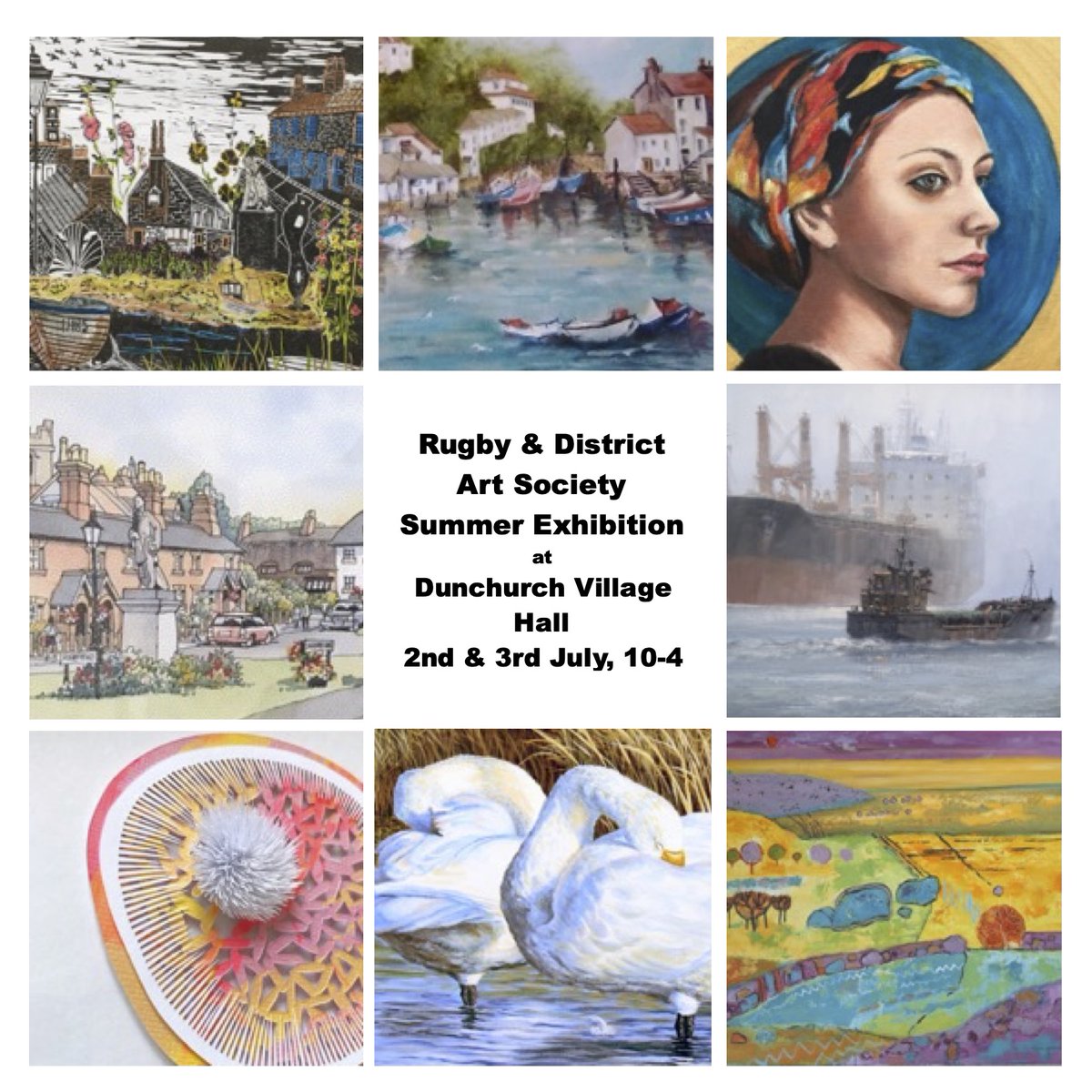 We're looking forward to our Summer Exhibition on the 2nd &amp; 3rd July at Dunchurch Village Hall, it will be our first exhibition this year. Come along and see a wide variety of art on display, some members will also be demonstrating, watch this space for more details! #art