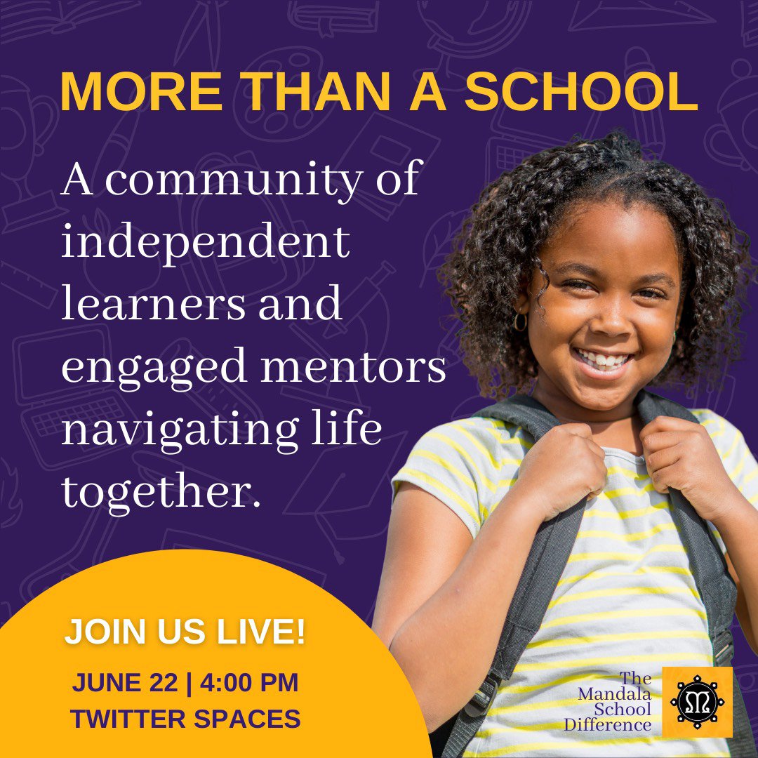 mandalaschoolmd's tweet photo. π¨ Join us this WEDNESDAY June 22nd on Twitter Spaces to Learn More! π¨
#steamkids #dmveducation #creativekids #Mandalaschooldmv #stemeducationforkids #dmvschools https://t.co/sYdJXgLNOV
