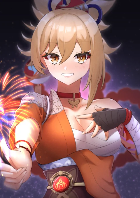 ✨🎇宵宮お誕生日おめでとう🎇✨
#宵宮生誕祭2022  
#原神 #Yoimiya 