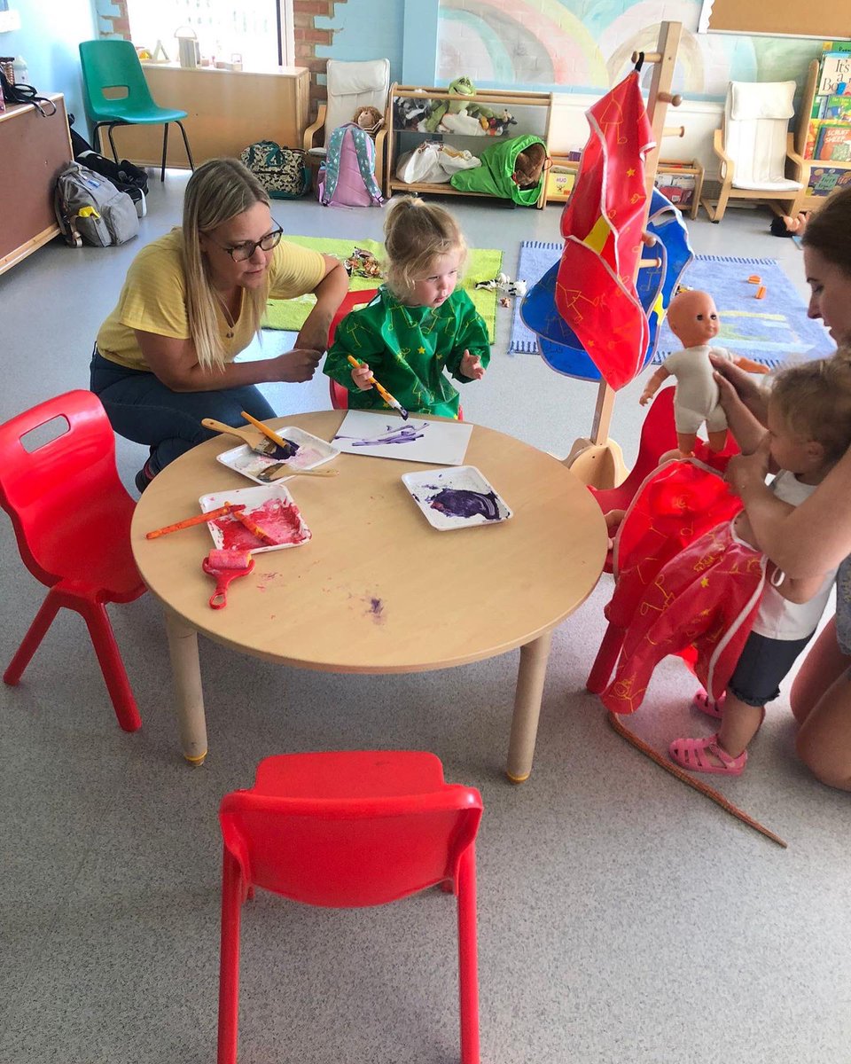 Nice to see all our little explorers again today &amp; a warm welcome to our new families! ☺️ 

For more information on the Little Explorers stay n play session, email Strood coordinator Camilla on 
Camilla.biskup@home-startmedway.org.uk

💜🧡