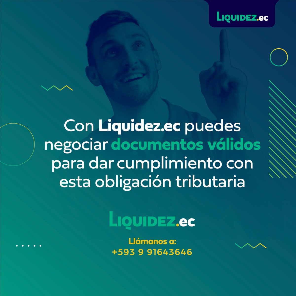 LiquidezEc's tweet photo. El pago de la Contribución temporal para impulso económico post Covid-19, puede realizarse con Notas de Crédito Desmaterializadas del SRI.
✅Con @LiquidezEc puedes negociar documentos válidos. Contáctanos para más información al: 0991643646
#contribuciontemporal #notasdecredito https://t.co/TNxgoJ3lhe