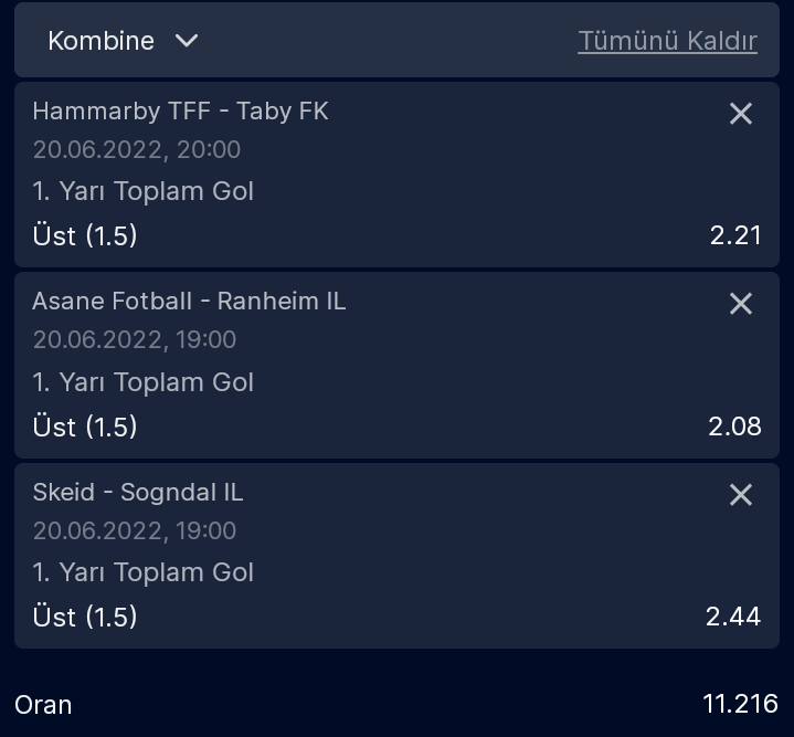 ⚽⚽🔥Günün ilk yr 1.5 üstleri🔥⚽⚽