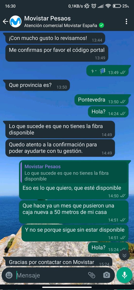 YeraySP_23's tweet photo. Esta es vuestra atención al cliente? @movistar_es @Movistar https://t.co/qC9LZaCixE