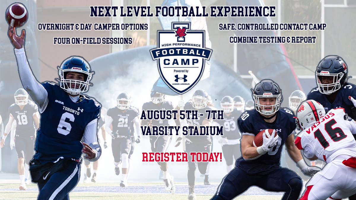 We are still looking for all positions to join our High Performance camp this August. If you want to improve your game and get a taste of what Usport football is like, REGISTER NOW!