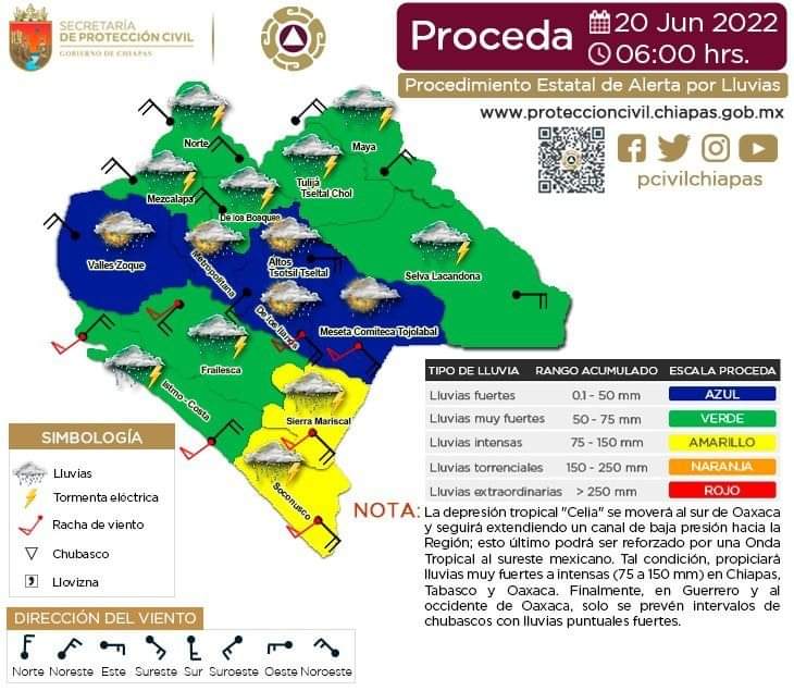 y_dpm's tweet photo. #Proceda De acuerdo con @pcivilchiapas, este lunes se esperan lluvias fuertes en cinco regiones, incluida la Altos Tsotsil-Tseltal, por lo que se exhorta a la ciudadanía a no bajar la guardia y mantenerse atentos. Ante #emergencias, marca 911 o 967 674 0404 de Policía Municipal. https://t.co/rNJRHPhp9c